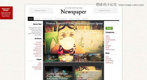 28個國外優秀面免費的WordPress主題模板