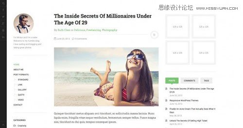 28個國外優秀面免費的WordPress主題模板