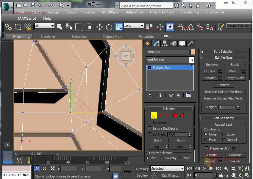 3DSMAX制作精美的雕花圓鏡效果